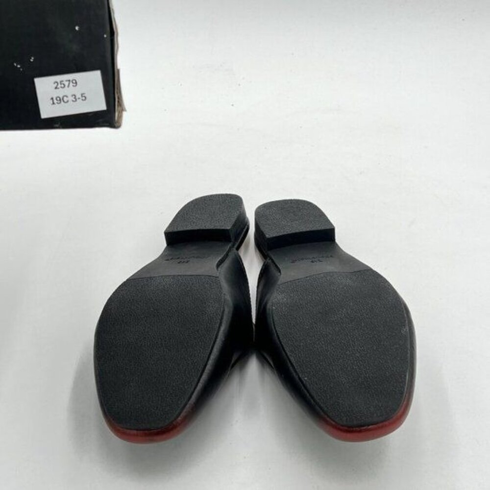 FOWT Black Mules for Women Round Toe Slip On Mules Comfortable Loafer Shoe - Picture 6 of 7